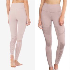 Alo Yoga Lavender Cloud Moto Leggings, Size XS